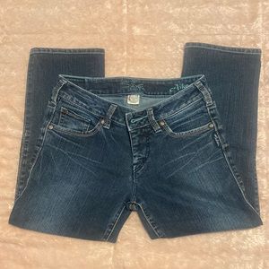 Aiko Silver Jeans capris